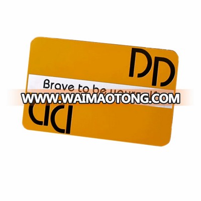 Custom High Quality Creative Simple Bright Metal Business Cards